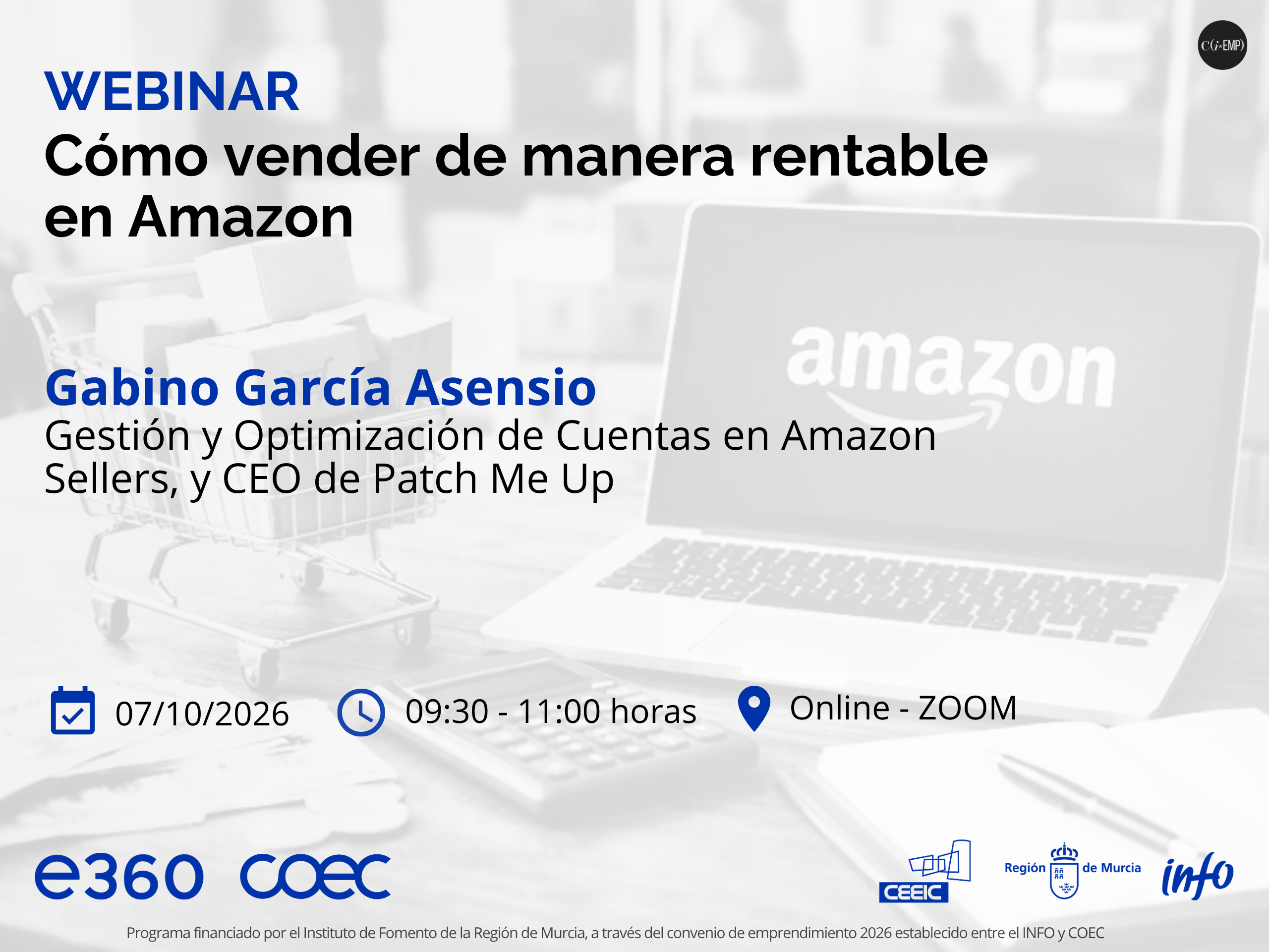 Webinar e360 «Cómo vender de manera rentable en Amazon»